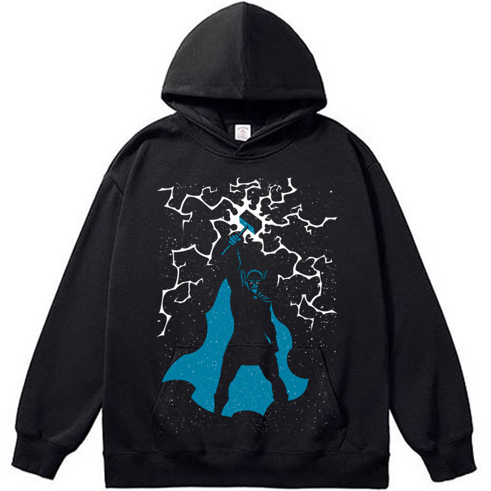 Marvel Thor Thor Lightning & Starry Sky Silhouette Print