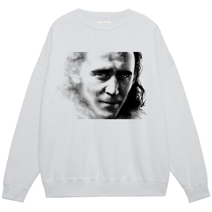 Marvel Thor Loki Black & White Line-Dot Profile Print