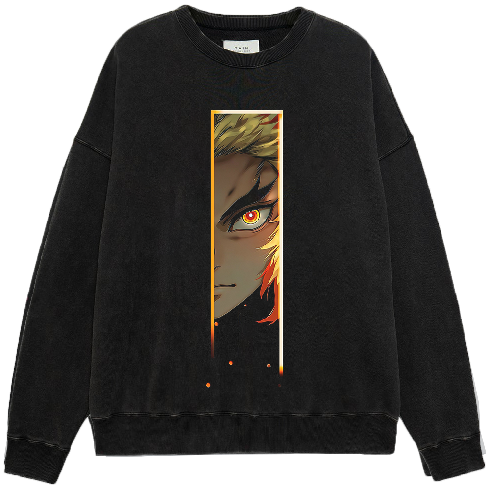 Demon Slayer Rengoku Flame Hashira Battle Style Print