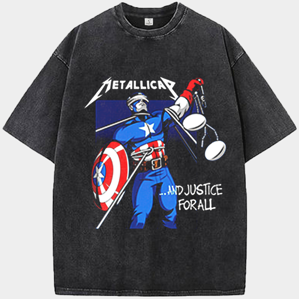 Marvel x Metallica Captain America "...And Justice For All" Comic Print