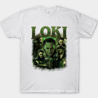 Marvel Thor Loki Halftone Print Style Portrait Print