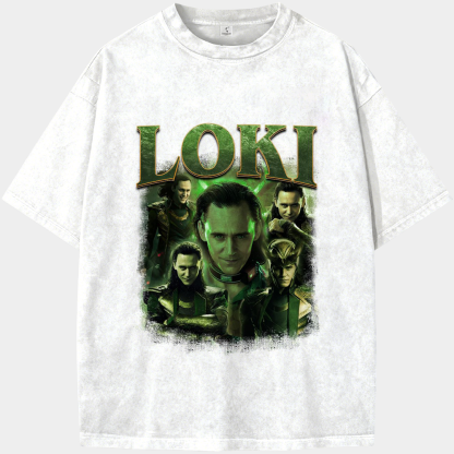 Marvel Thor Loki Halftone Print Style Portrait Print