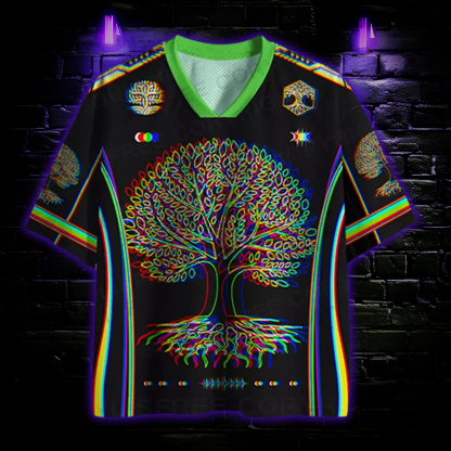 Psychedelic Tree Of Life Mesh Jersey