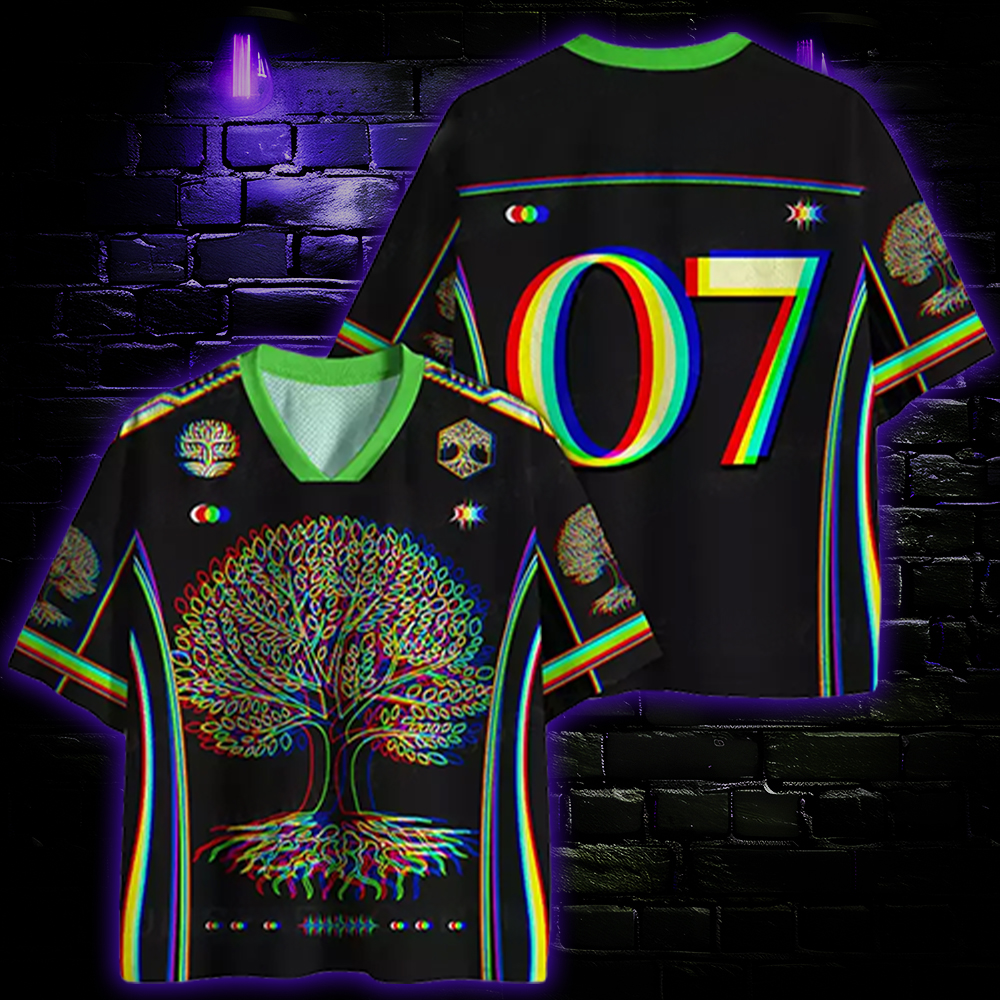Psychedelic Tree Of Life Mesh Jersey