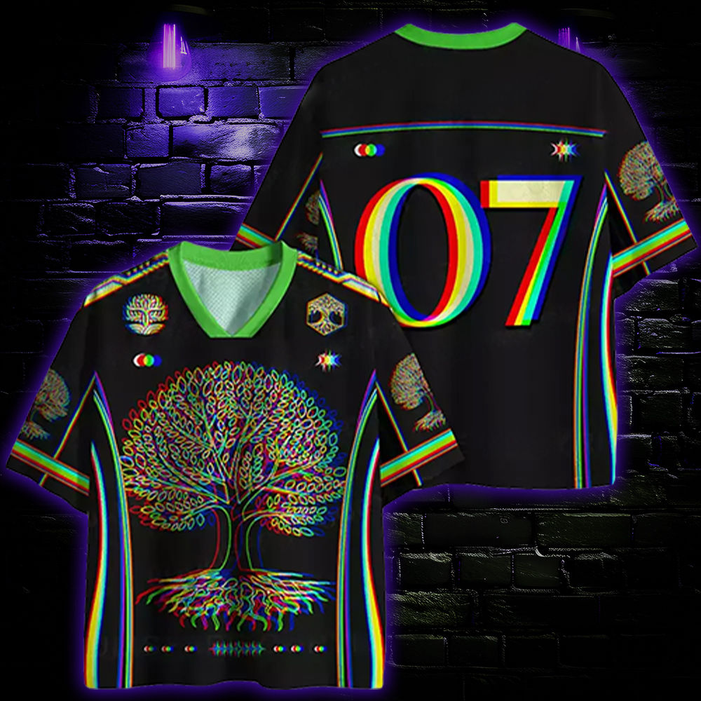 Psychedelic Tree Of Life Mesh Jersey