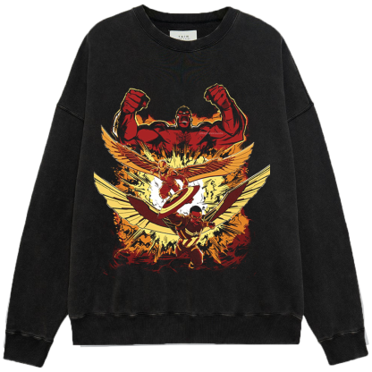 Marvel Captain America Brave New World Red Flame Team Print