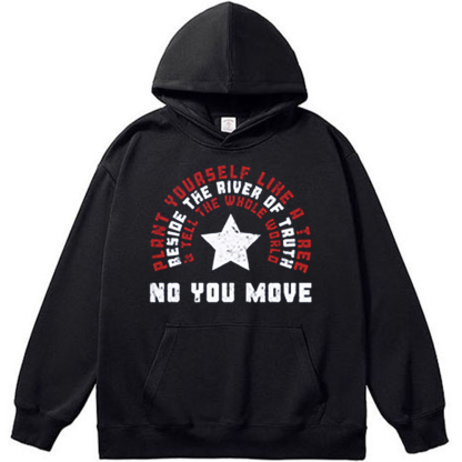 Marvel Captain America "No You Move" Retro Typography Badge Print