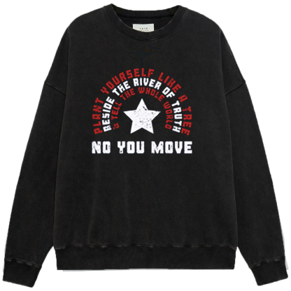 Marvel Captain America "No You Move" Retro Typography Badge Print