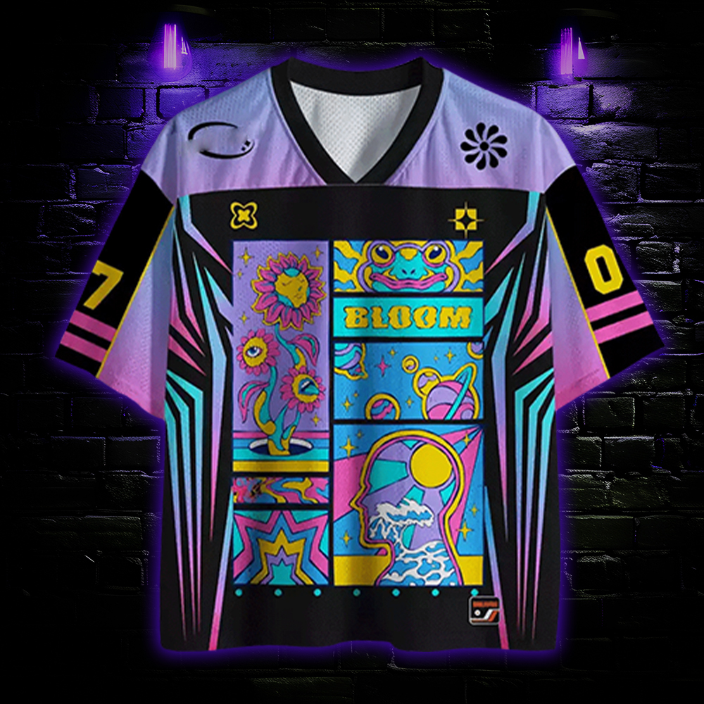 Stylish Feline Vibe Mesh Jersey