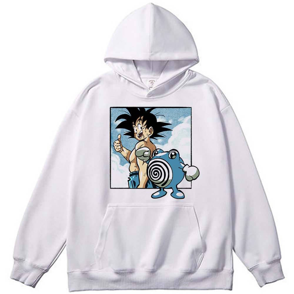 Dragon Ball Z Kid Goku & Pokemon Poliwhirl Print