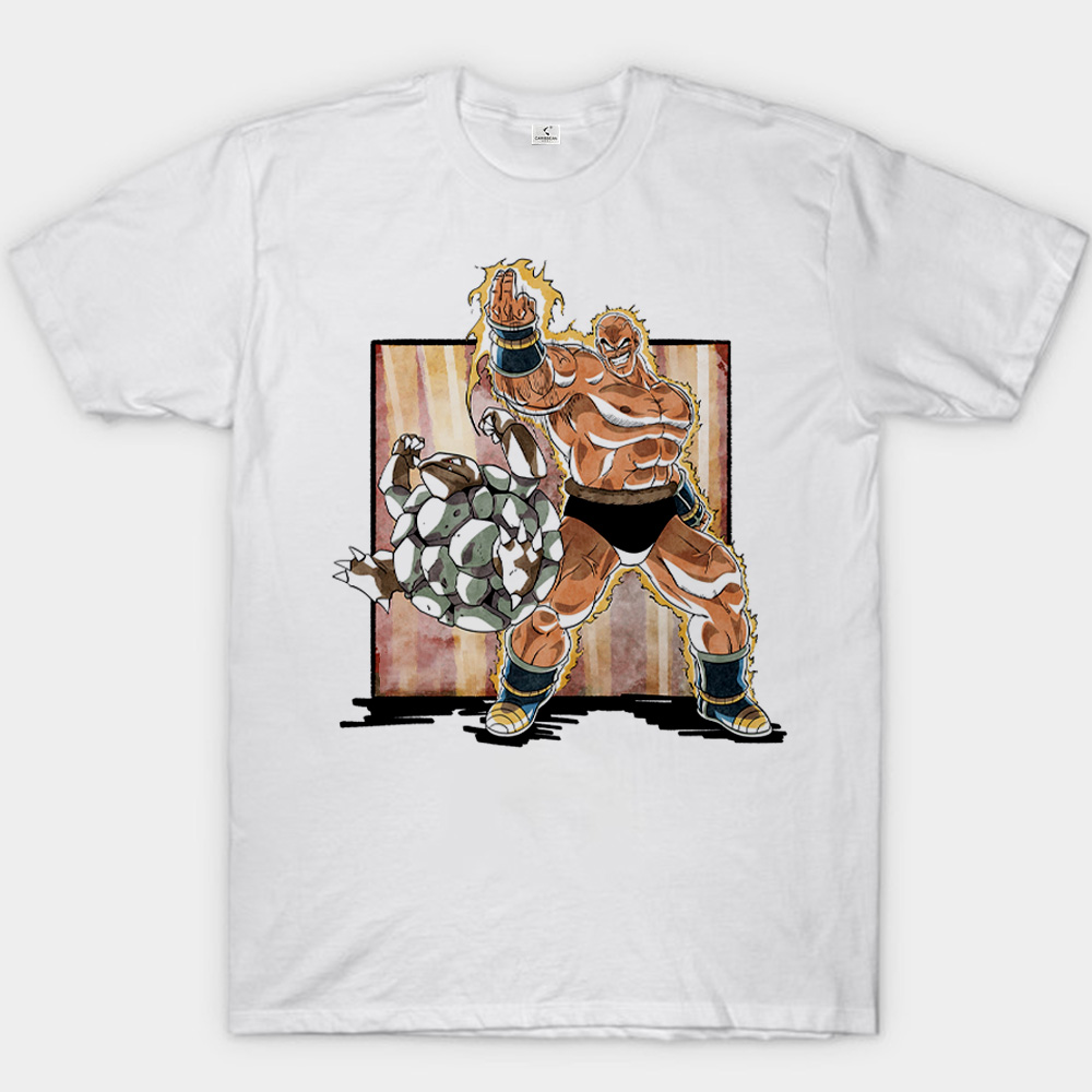 Dragon Ball Z Nappa & Pokemon Geodude Print