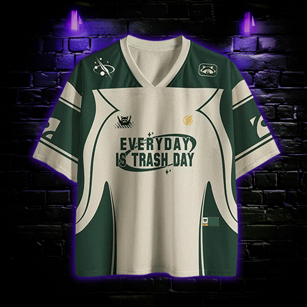 Stylish Feline Vibe Mesh Jersey