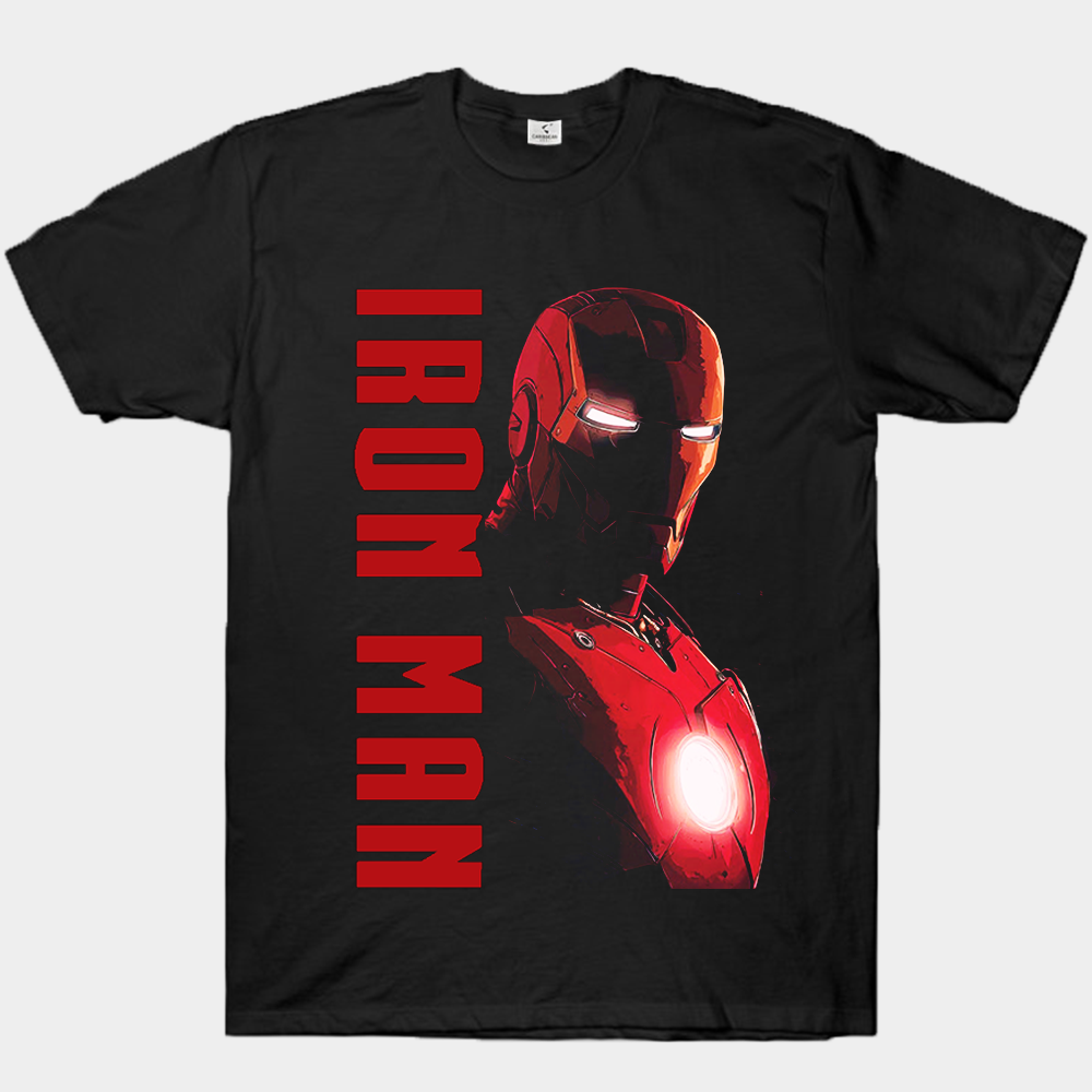 Marvel Iron Man Vertical Text Comic Cover Style Print