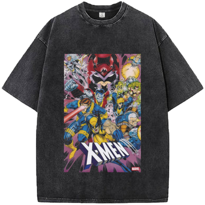 Marvel X-Men 90's Vintage Comic Style Full Team Print
