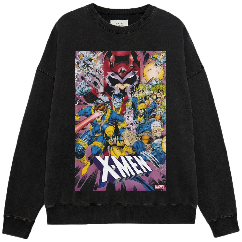 Marvel X-Men 90's Vintage Comic Style Full Team Print