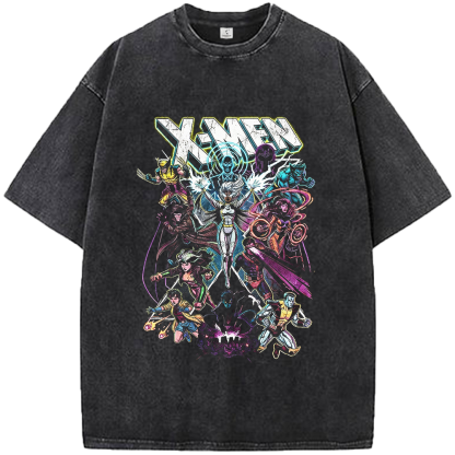 Marvel X-Men 90's Vintage Neon Style Full Team Print