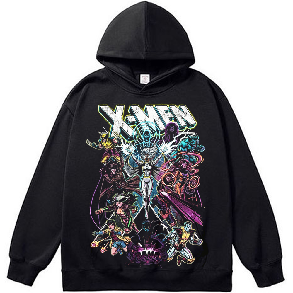 Marvel X-Men 90's Vintage Neon Style Full Team Print