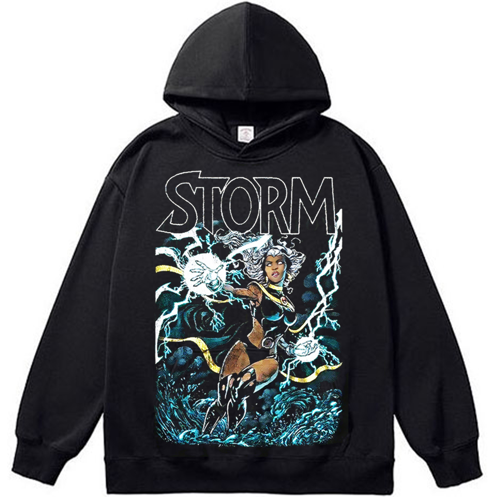 Marvel X-Men 90's Vintage Storm Lightning Effect Print