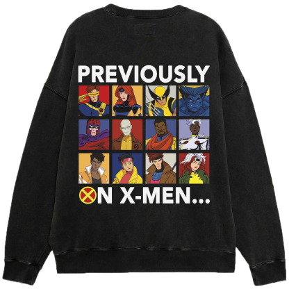 Marvel X-Men '97 Vintage 2-Sided Grid+Logo Print