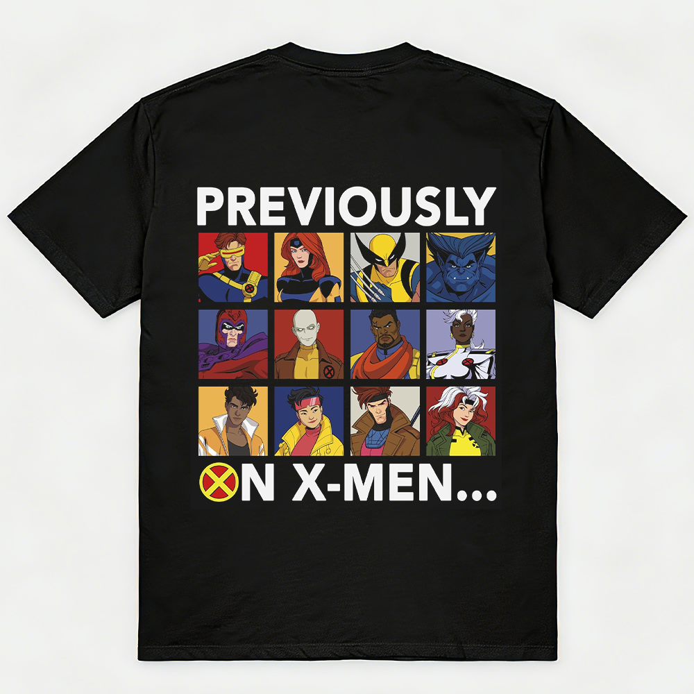 Marvel X-Men '97 Vintage 2-Sided Grid+Logo Print