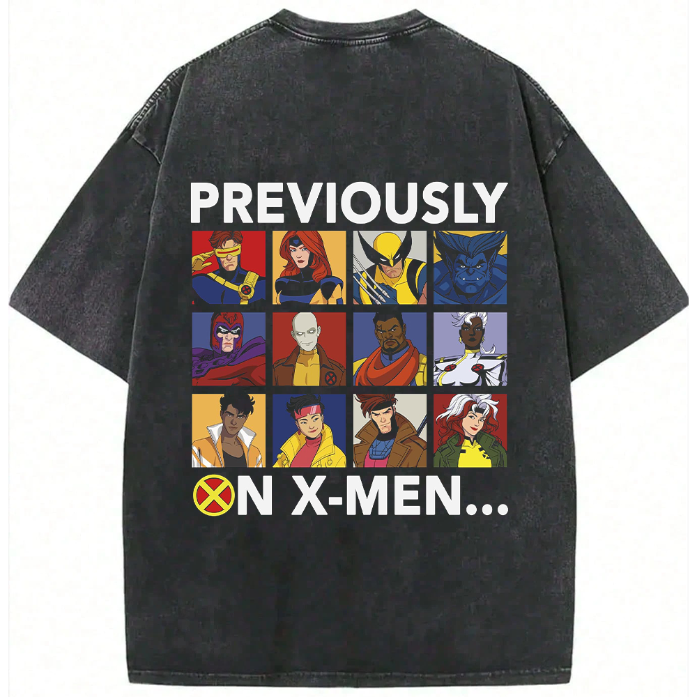 Marvel X-Men '97 Vintage 2-Sided Grid+Logo Print