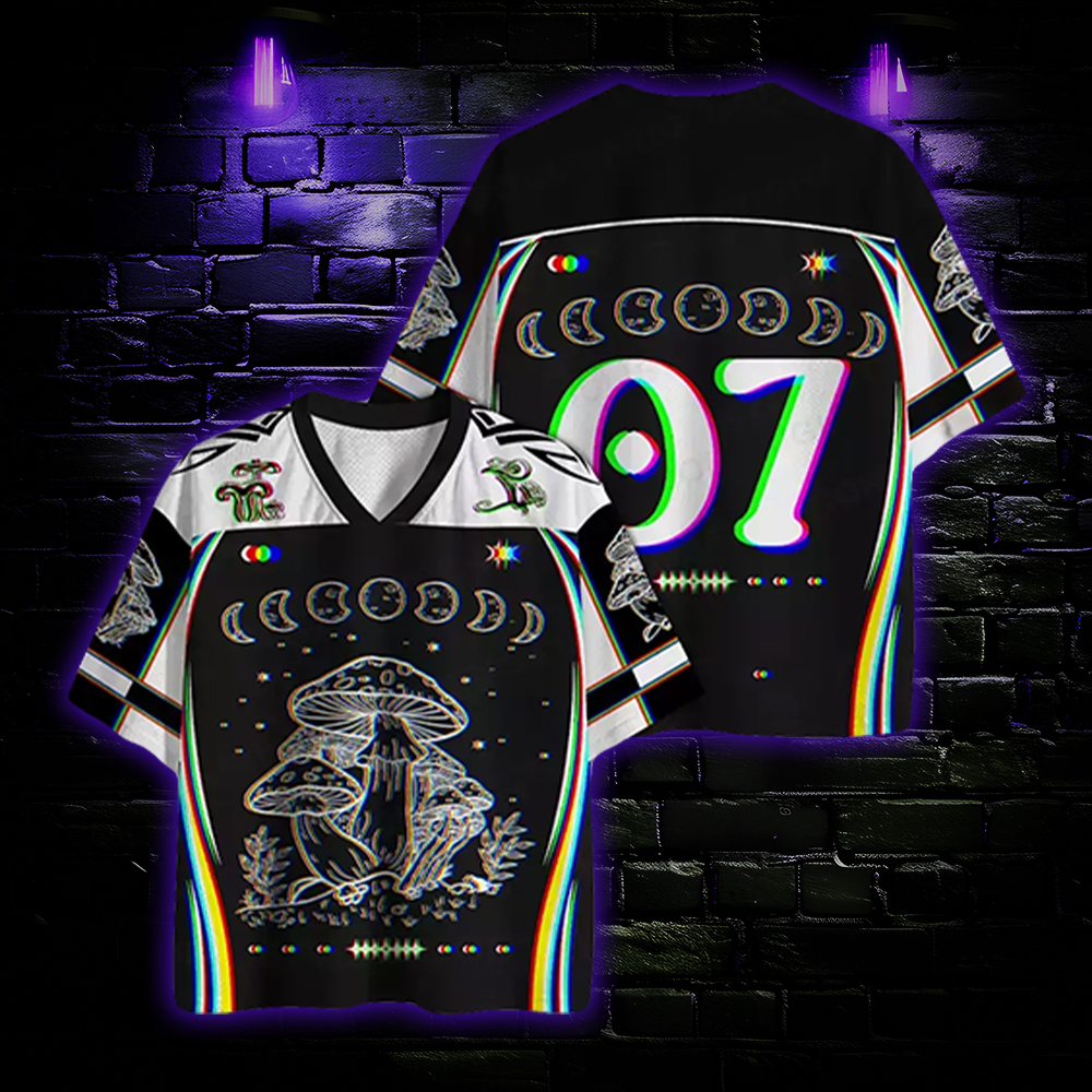 Mushroom and Moon Mesh Jersey