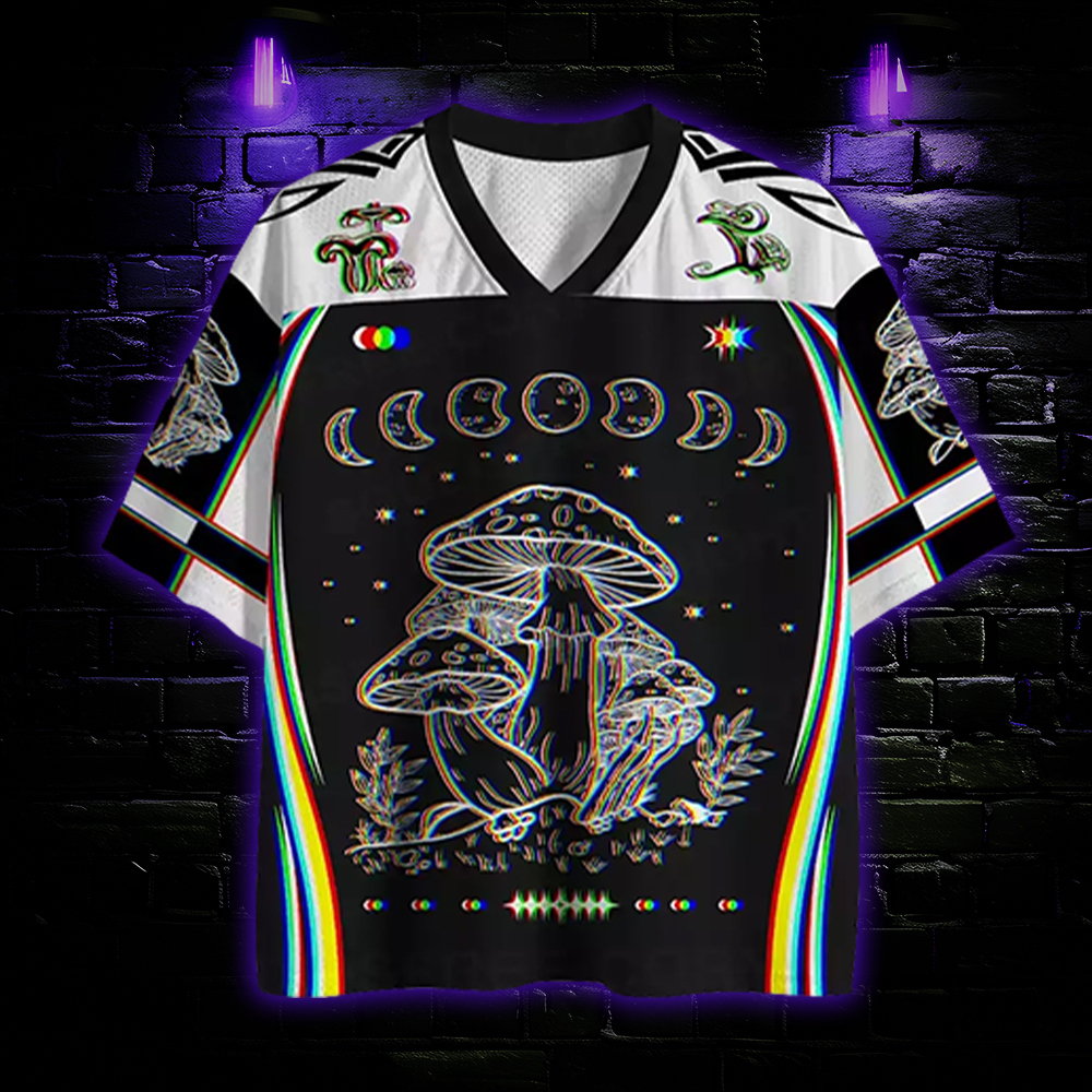 Mushroom and Moon Mesh Jersey