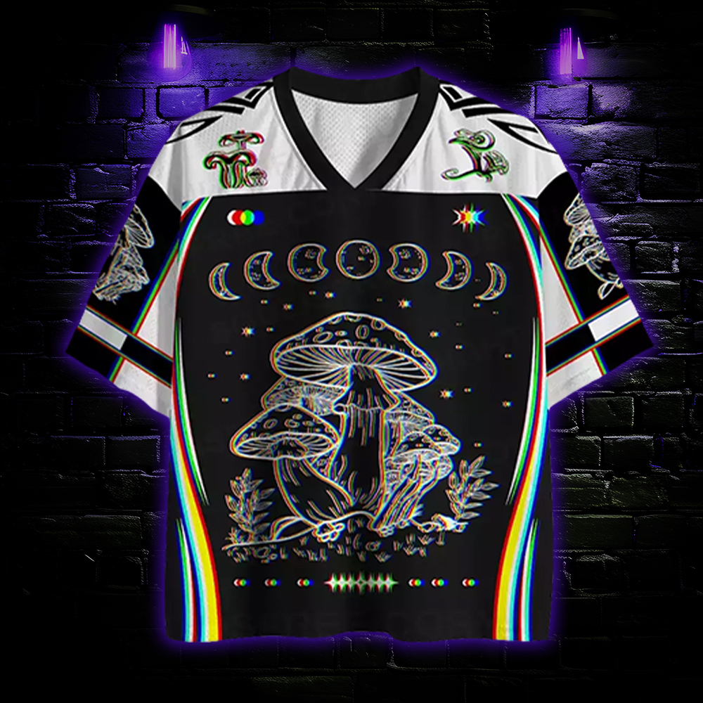 Mushroom and Moon Mesh Jersey