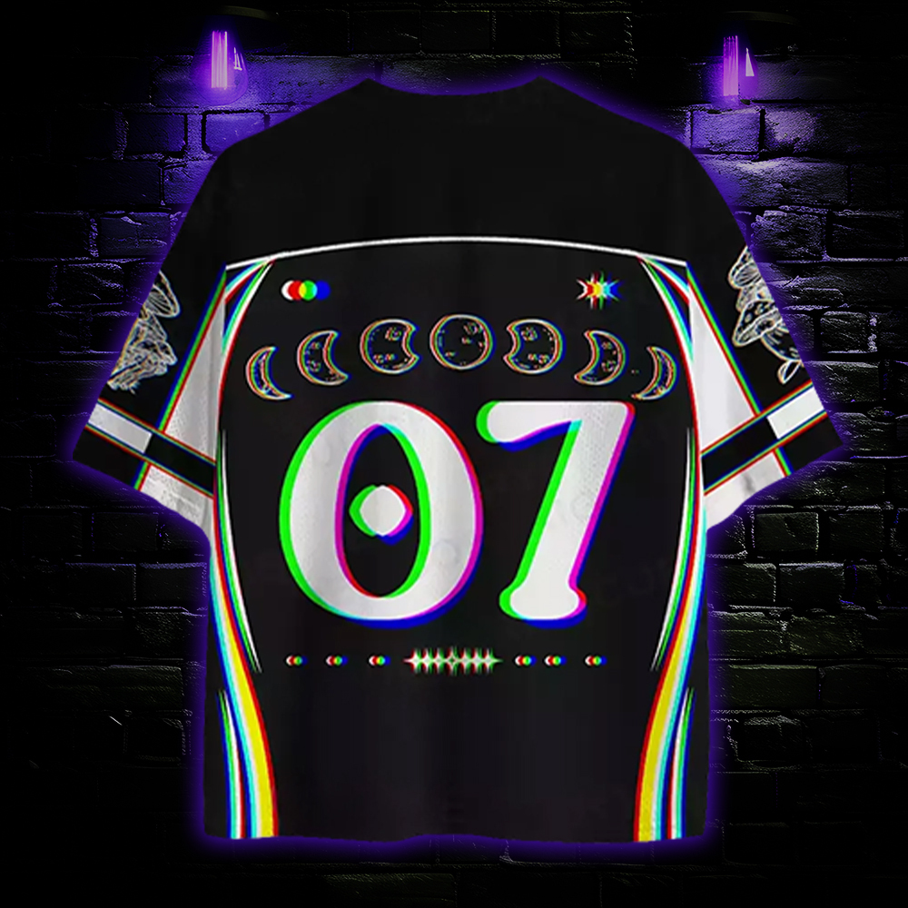 Mushroom and Moon Mesh Jersey