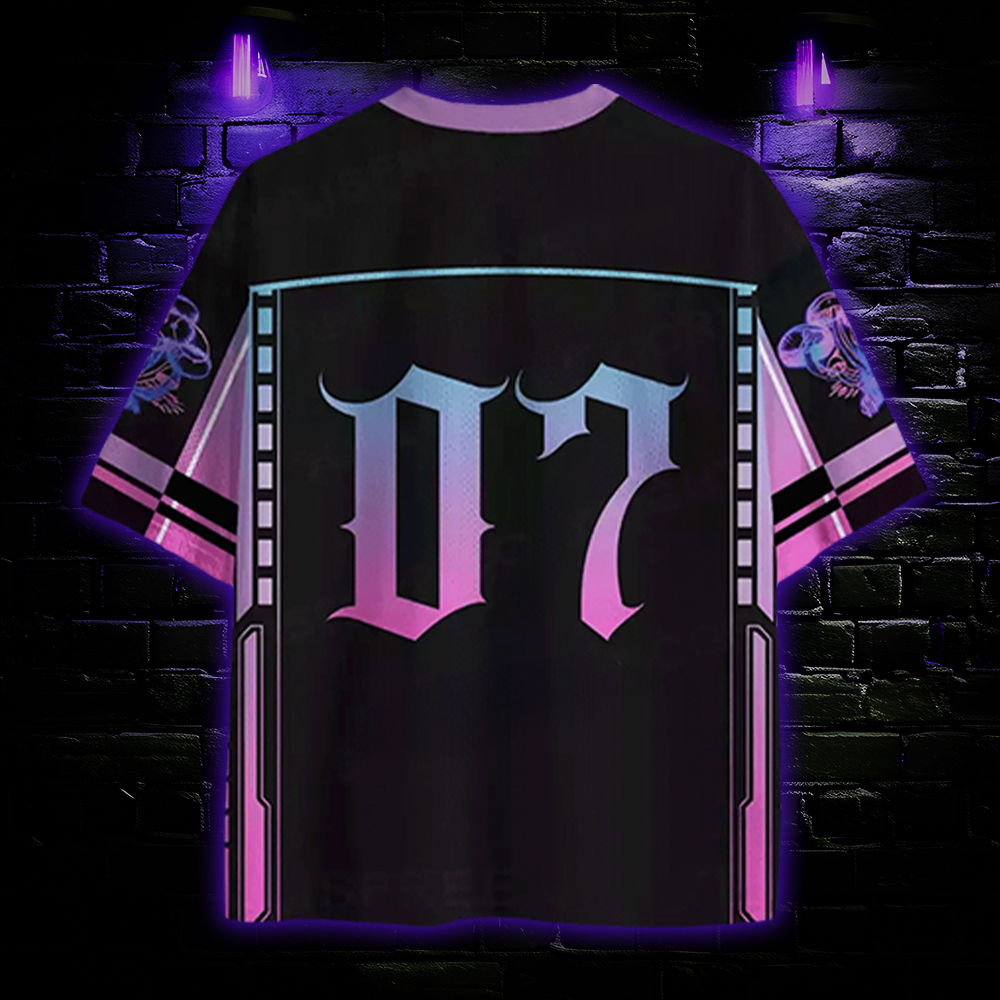 Neon Fungal Grid Mesh Jersey