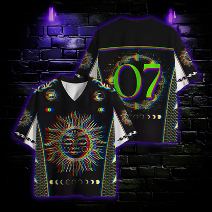 Vibes of the Sun Optic Lines Illusion Mesh Jersey