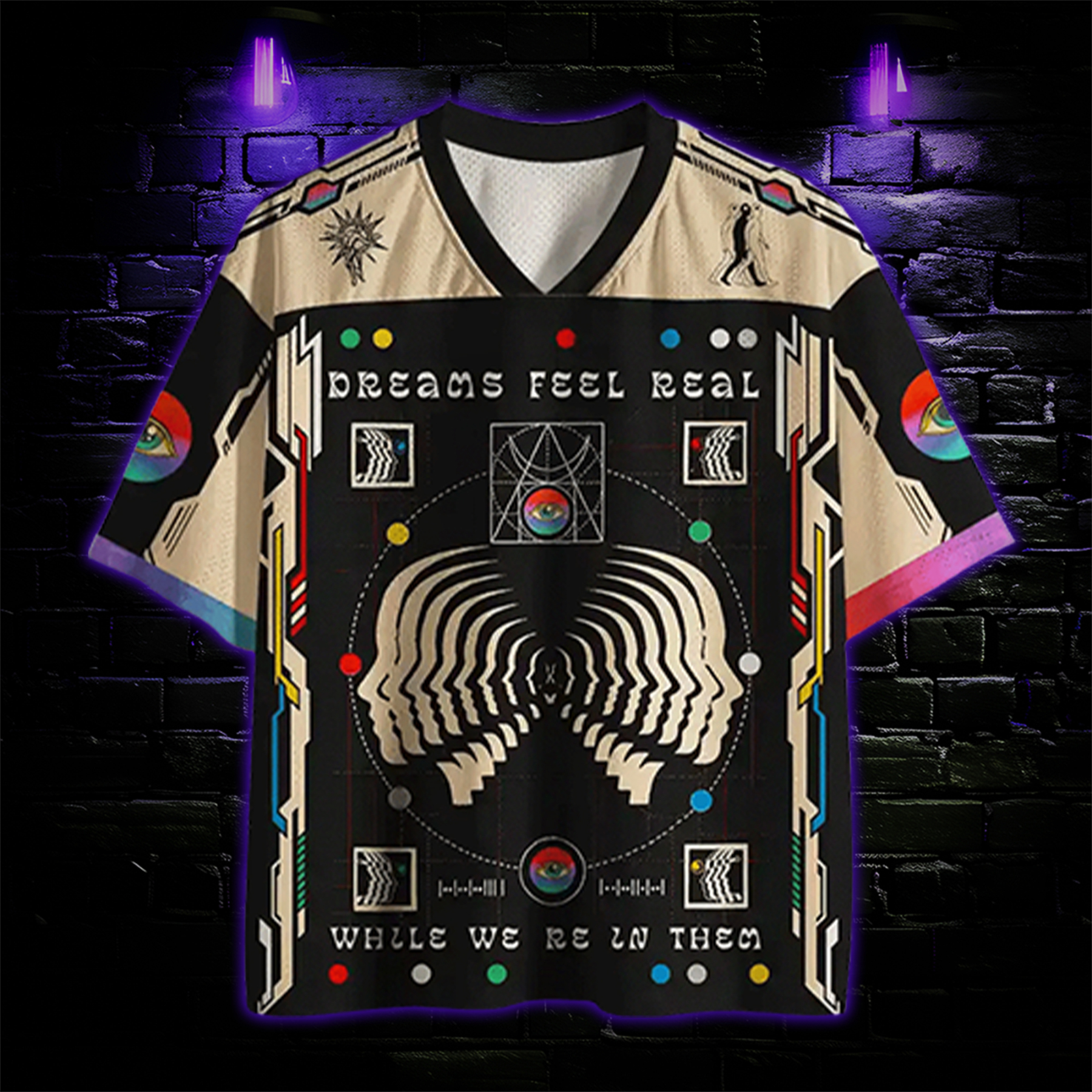 Stylish Feline Vibe Mesh Jersey