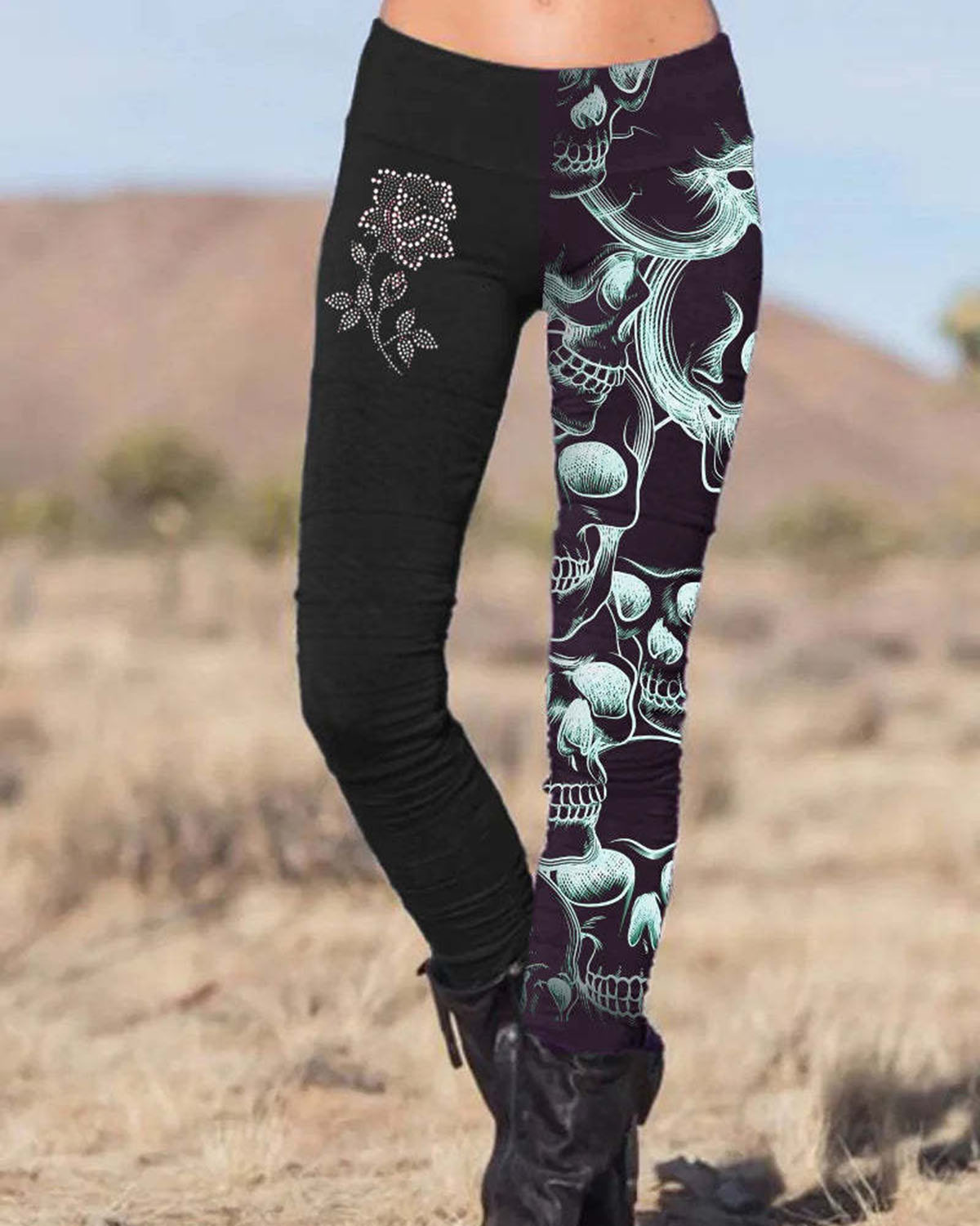 Punk Rose and Demon Leggings