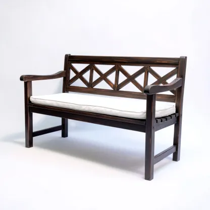 Panca da giardino-legno-152x62x92 cm-marrone-design classico-Quietilo