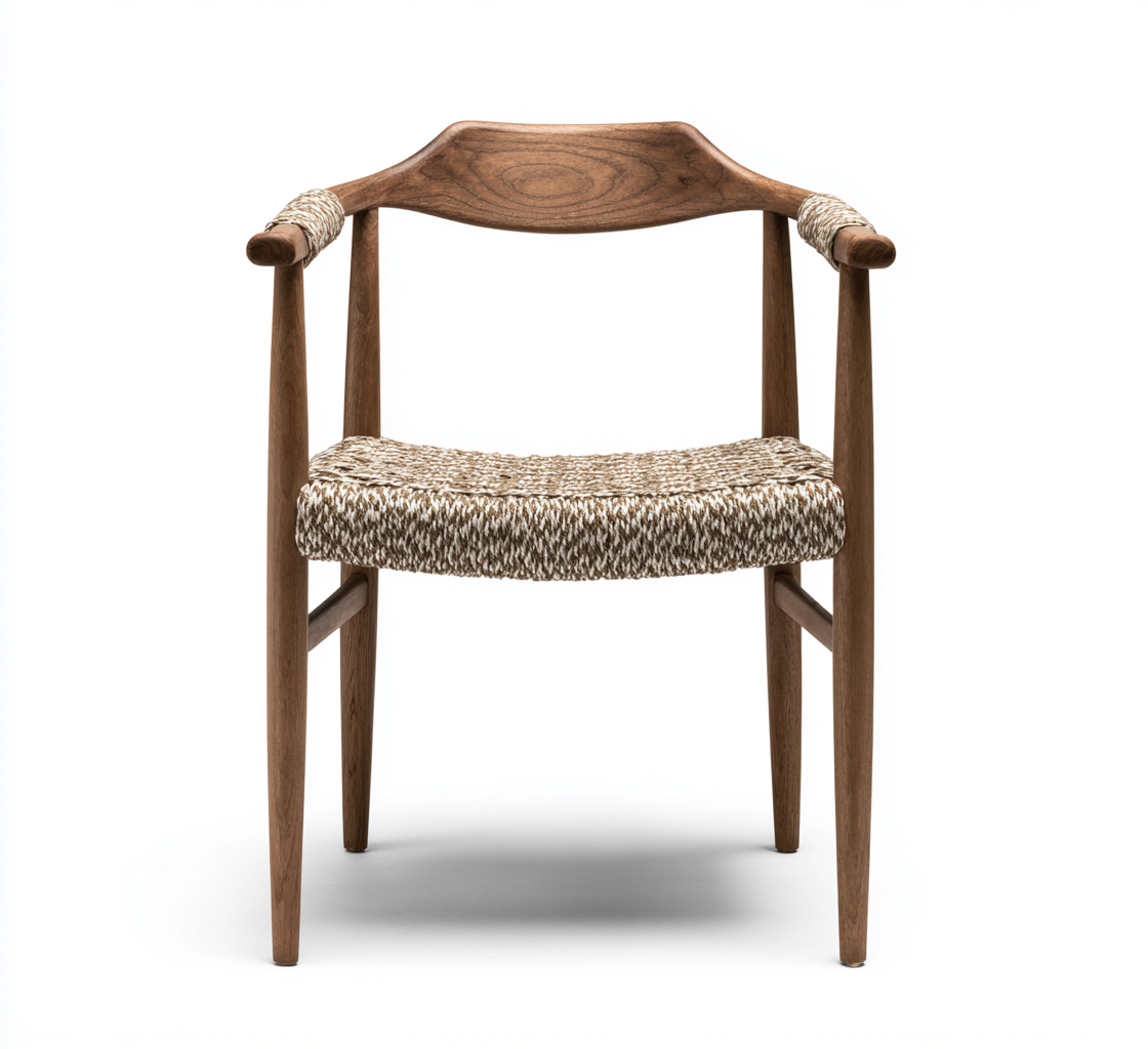 Sedia da giardino-legno-rattan naturale-53x55x79 cm-naturale-moderno-Quietilo