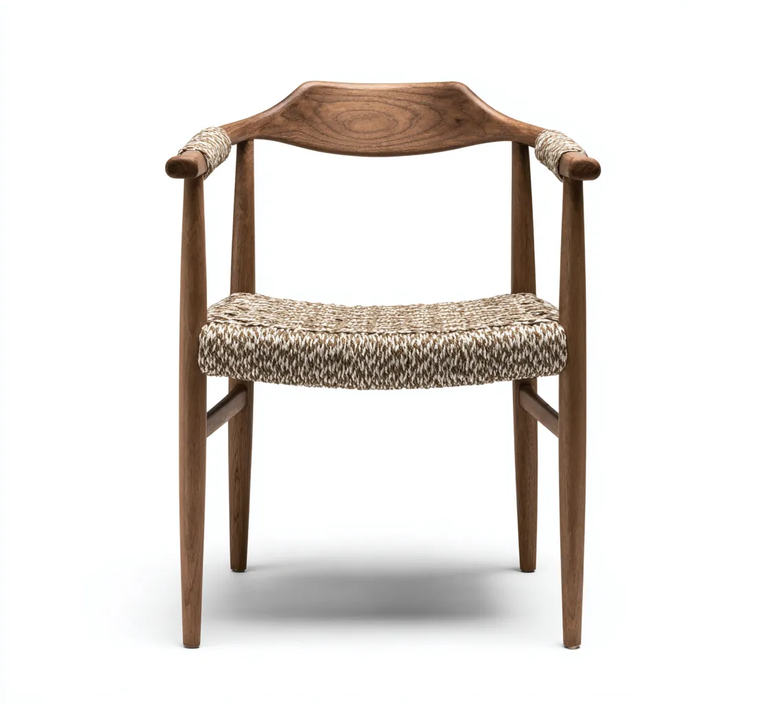 Sedia da giardino-legno-rattan naturale-53x55x79 cm-naturale-moderno-Quietilo