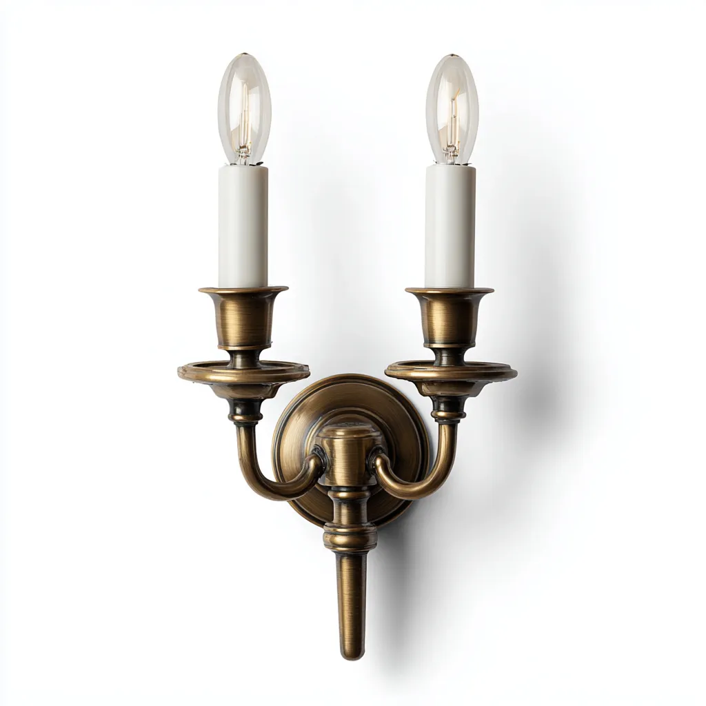 Applique-metallo-18x12x30 cm-bronzo antico-stile classico-Quietilo