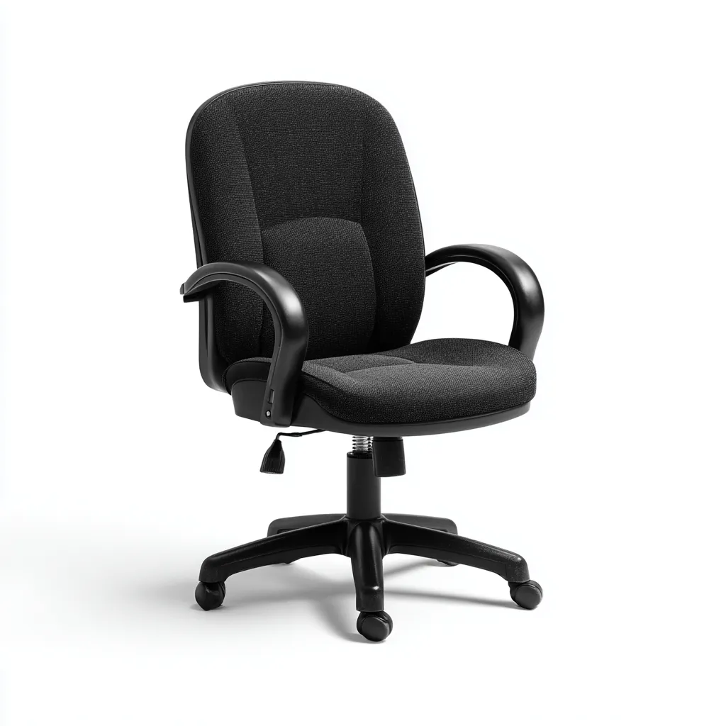Sedia da ufficio-tessuto-metallo-60x59x101 cm-nero-design ergonomico-Quietilo