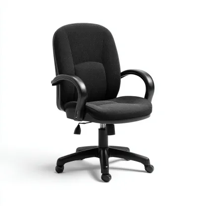 Sedia da ufficio-tessuto-metallo-60x59x101 cm-nero-design ergonomico-Quietilo