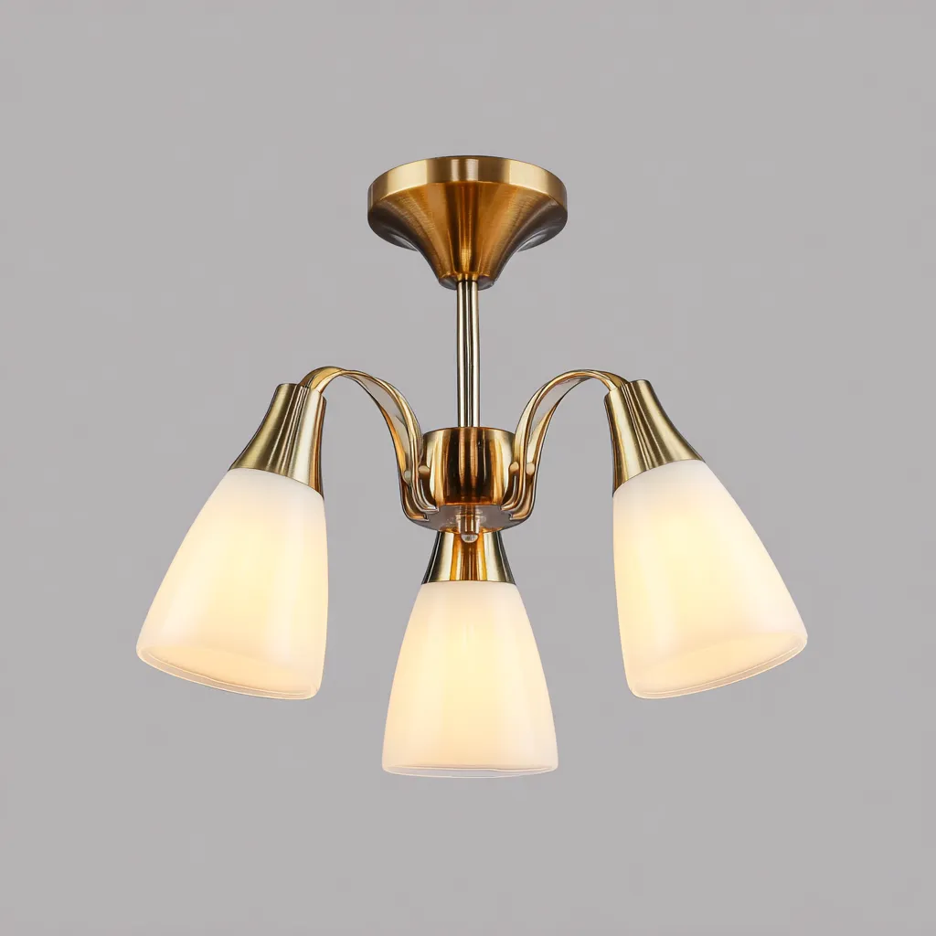 Lampada da soffitto-metallo-vetro-48x48x32 cm-oro-design moderno-Quietilo