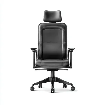 Sedia da ufficio-pelle sintetica-metallo-68x66x125 cm-nero-design ergonomico-Quietilo