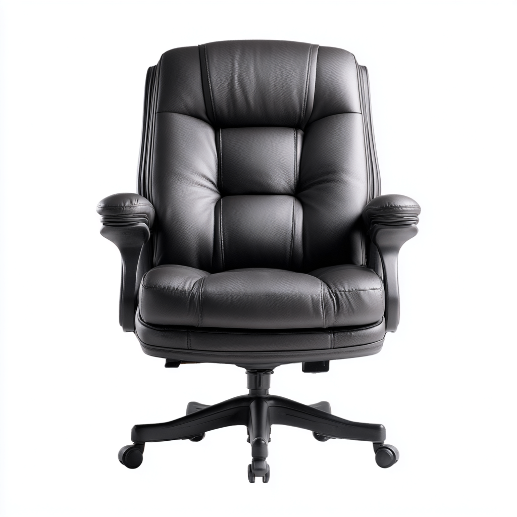 Sedia da ufficio-pelle sintetica-metallo-72x70x120 cm-nero-design ergonomico-Quietilo