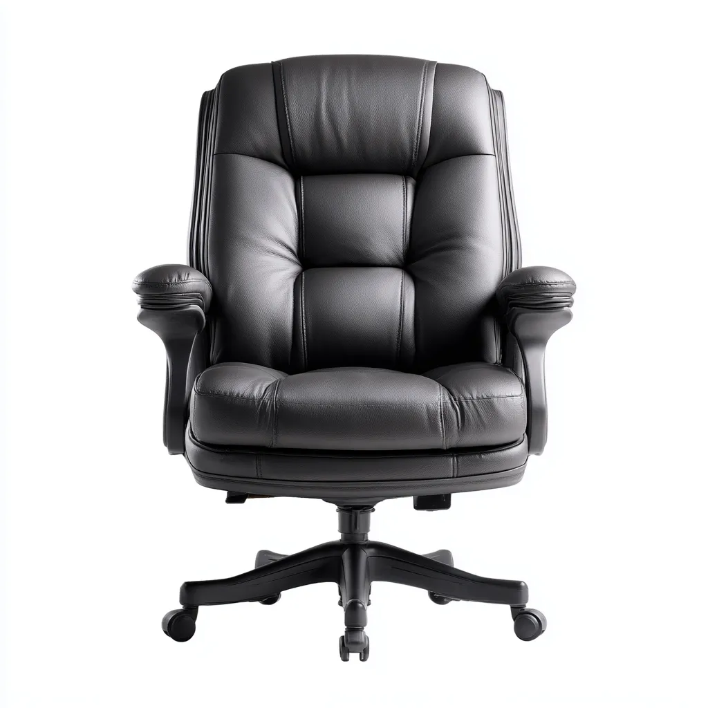 Sedia da ufficio-pelle sintetica-metallo-72x70x120 cm-nero-design ergonomico-Quietilo