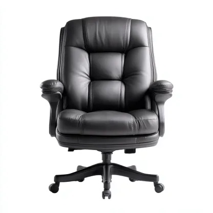 Sedia da ufficio-pelle sintetica-metallo-72x70x120 cm-nero-design ergonomico-Quietilo