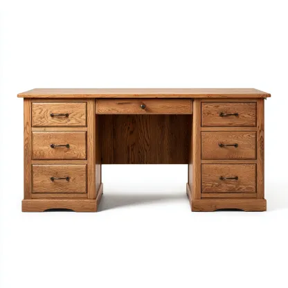 Scrivania-legno-massello-168x78x82 cm-rovere-classico-Quietilo