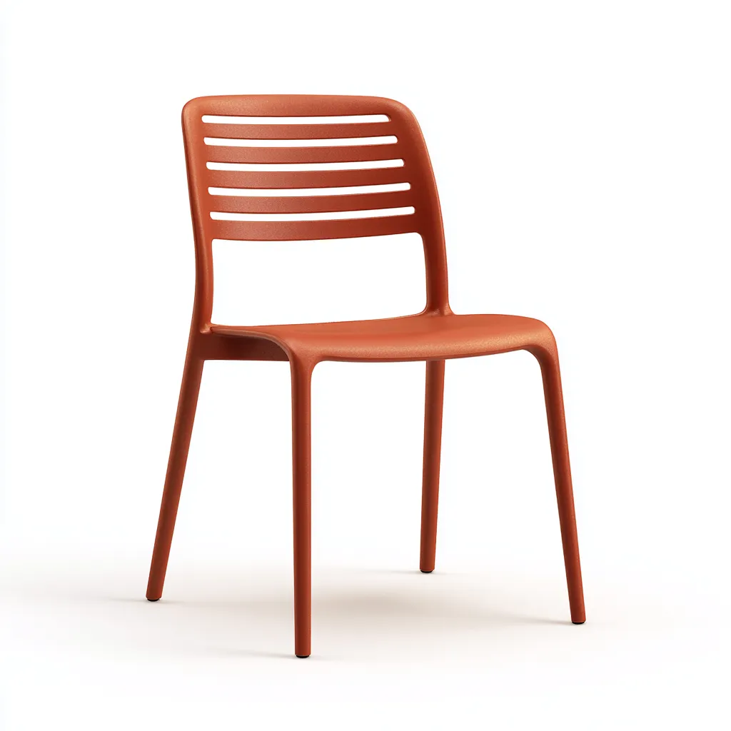 Sedia da giardino-plastica-49x50x83 cm-terracotta-moderno-Quietilo