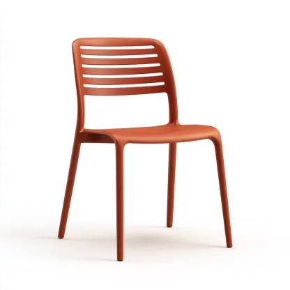 Sedia da giardino-plastica-49x50x83 cm-terracotta-moderno-Quietilo