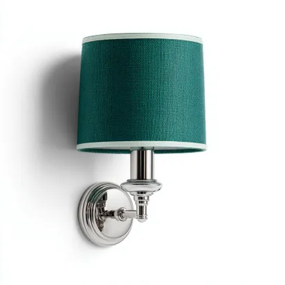 Applique-metallo-tessuto-20x15x32 cm-verde-design classico-Quietilo