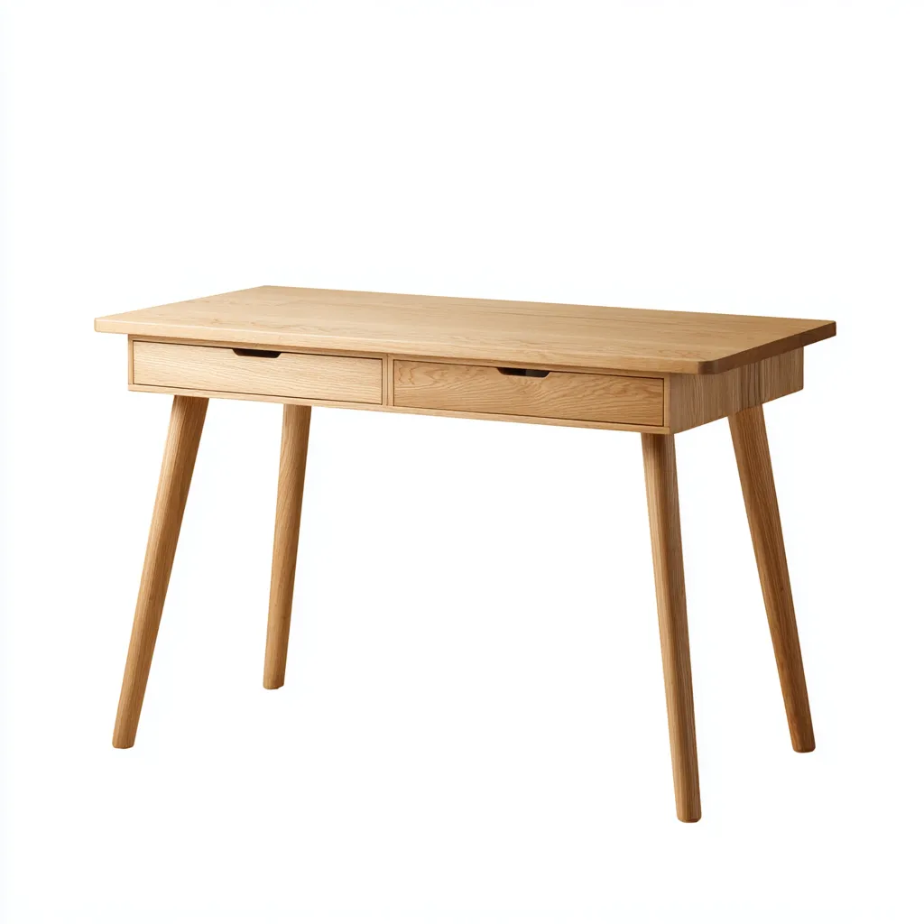 Scrivania-legno-massello-120x60x78 cm-legno-naturale-scandinavo-Quietilo