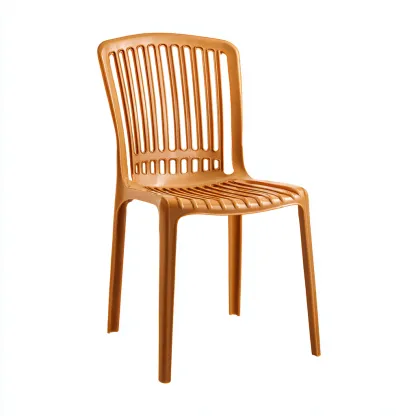 Sedia da giardino-plastica-52x53x85 cm-marrone-moderno-Quietilo